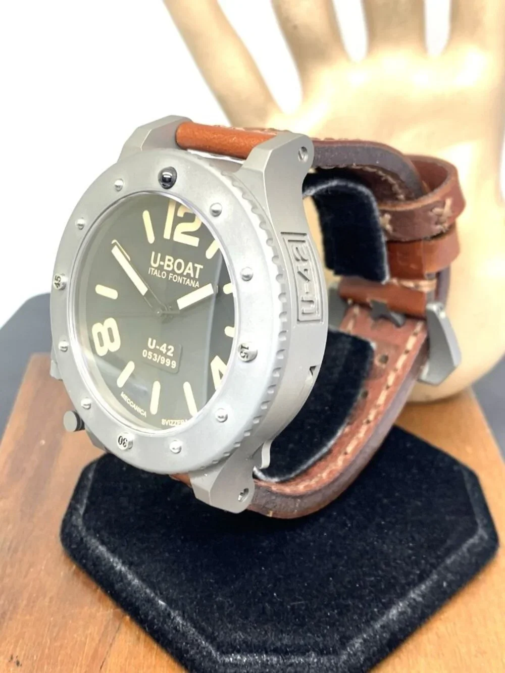 U-Boat U-42 Men's Watch Titanium Case Lefty Automatic Limited Edition 53mm + Box